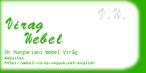 virag webel business card